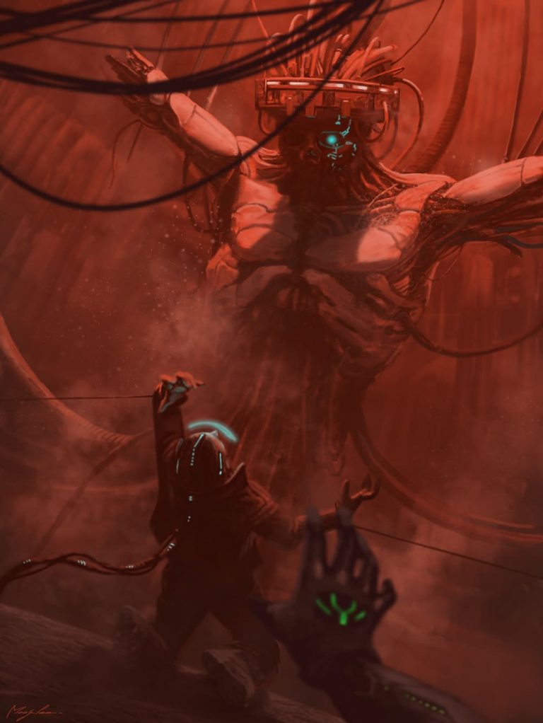 entité cybernétique prenaant possession d'un corp humain