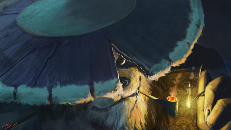 Illustration de Pandaren tiré de l'univers de World of warcraft